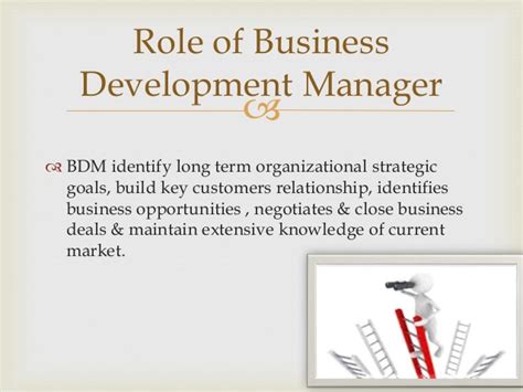 Business development role is attached to sales, and very much related to customer relationship management in order to increase revenue, maintain and expanding sales. Business Development Manager
