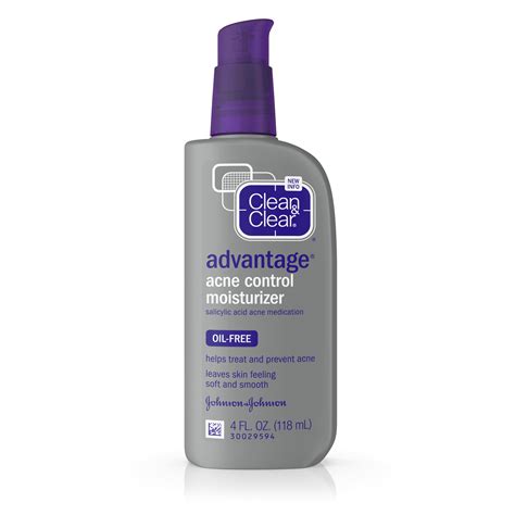 Clean And Clear Advantage Acne Control Oil Free Face Moisturizer 4 Fl
