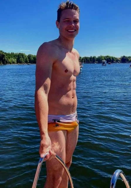 Shirtless Male Summer Lake Speedo Jock Hunk Boat Hunk Beefcake X