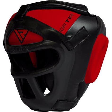 Rdx Boxing Headgear Mma Muay Thai Removable Face Grill Red L
