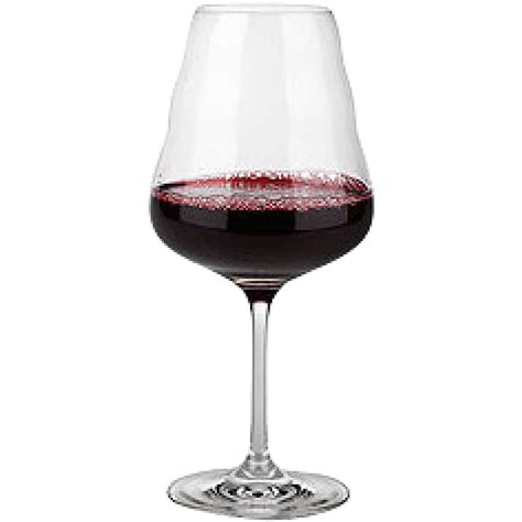 wine glass red white mouth blown