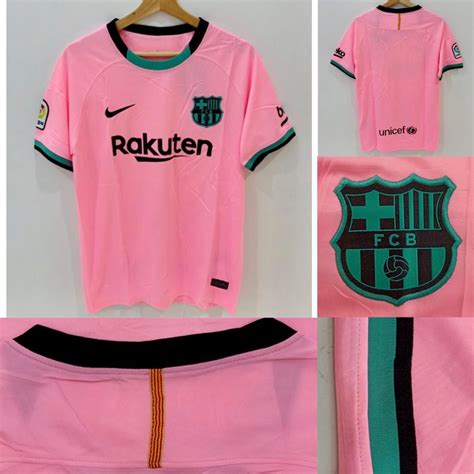 Jersey Barcelona 3rd 20202021 Pink Barca Away Grade Ori Official