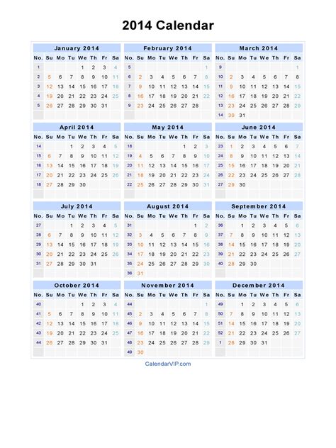 2104 Calendar Template
