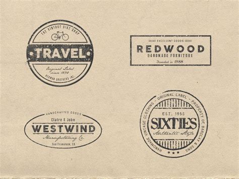 Stamped Logos By Andrea Maisenbacher On Dribbble