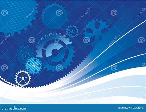 Gears Background Stock Vector Illustration Of Abstract 6492337