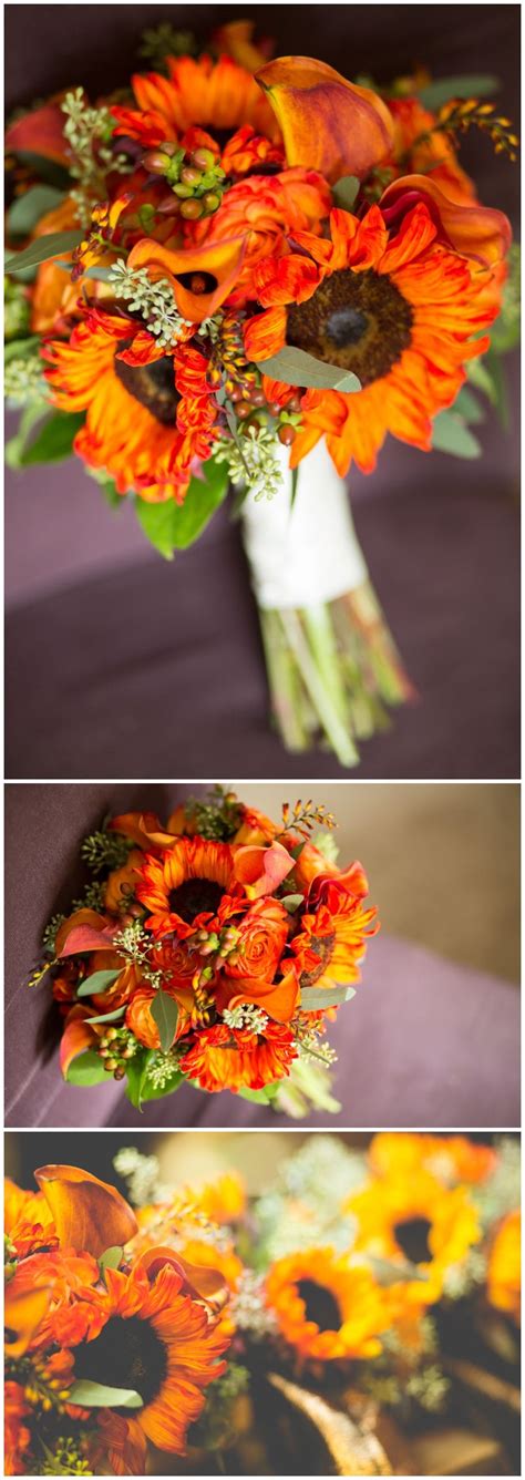 There are many choices you can get, including astilbes, maple leaves, dahlias, roses, baby artichokes, rice. » Brandi Image Photography | Sunflower wedding bouquet ...