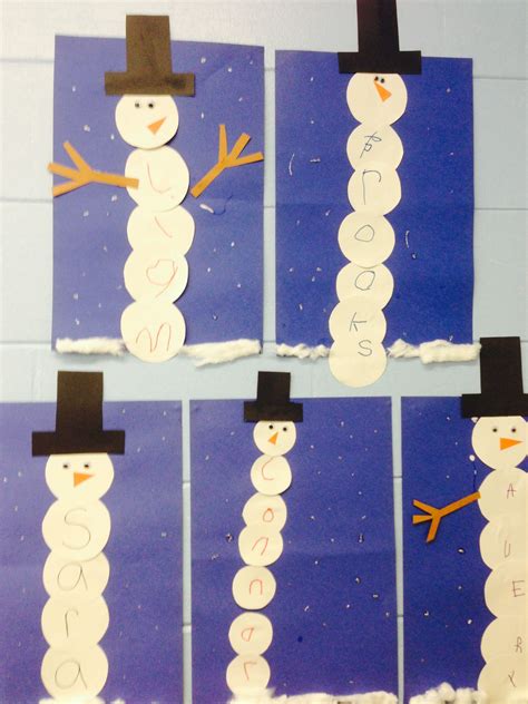Snowmen at night by caralyn buehner. Snowman craft. | Winter crafts for kids, Christmas crafts ...
