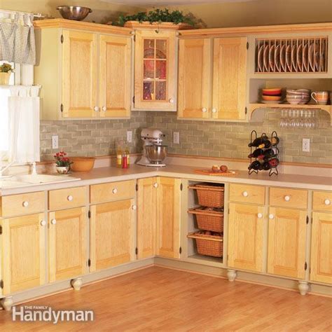 This is super easy if you have kitchen cabinets from ikea or somewhere. Cabinet Facelift | The Family Handyman