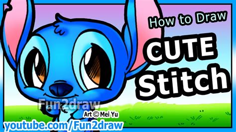 Learn how to draw cute stitch pictures using these outlines or print just for coloring. How to Draw Cartoon Characters - Disney Stitch - Fun2draw ...