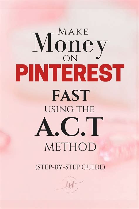 Jul 10, 2021 · in this mega guide to make money from blogging, you will learn all the aspects that will help you get started. How to Make Money with Pinterest in 2019 Using The A.C.T Method Step-by-Step | Pinterest for ...