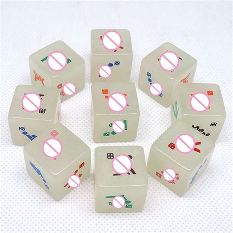 Sex Dice Glow In Dark Erotic Dice Noctilucent Sexy Love Toys For Lovers