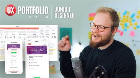 Ux Portfolio Review Junior Ux Designer Youtube