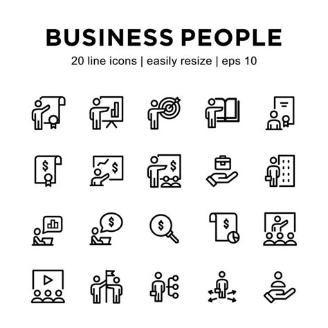 Business People Icon Template 2088856 Vector Art At Vecteezy
