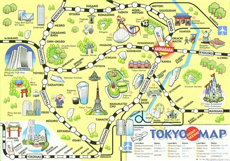 Tokyo Map Japan Visitor Japan Travel Guide Travelsfinderscom