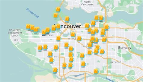 Map Of Vancouver Parks And Seashores To Legally Drink Alcohol