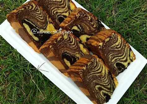 Resep Zebra Cake Oleh Xanders Kitchen Recipe Kue Zebra Cake Boss