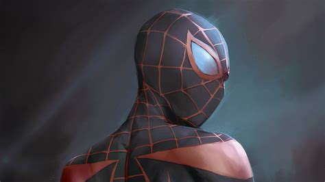 Miles Morales Black Suit 4k Wallpaperhd Superheroes Wallpapers4k