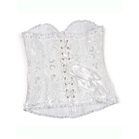 womens lace up boned corset lace bridal vintage bustier top overbust waist cincher shape plus