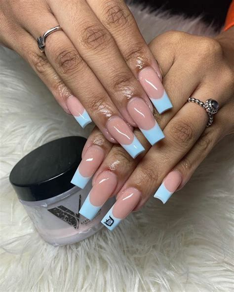 Pinterest Clawedtips 💖 French Tip Acrylic Nails French Acrylic Nail