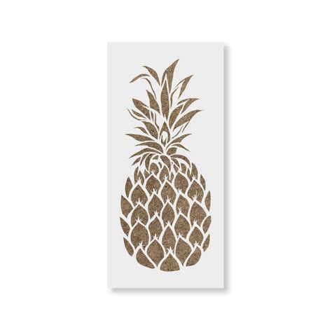Pineapple Stencil In Small And Large Sizes Welcome The Waves Stencil