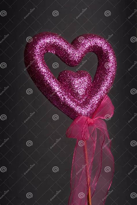 Sparkle Purple Love Heart Stock Photo Image Of Background 7330498