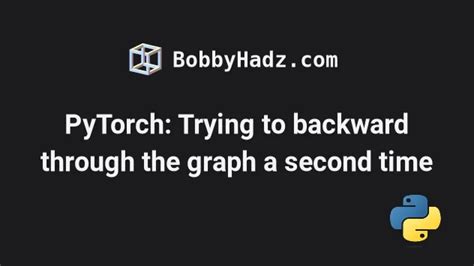 Pytorch Trying To Backward Through The Graph A Second Time Bobbyhadz