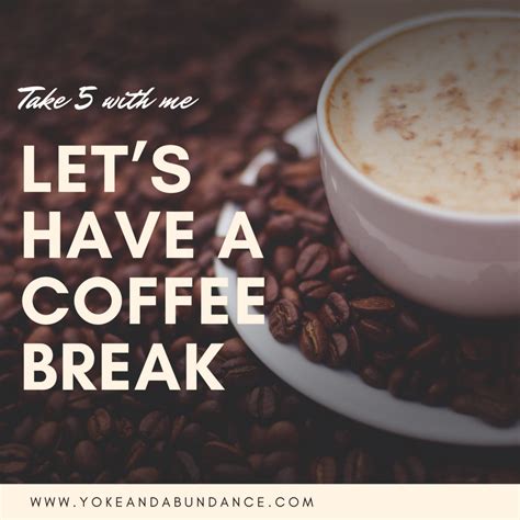 Coffee Break 011918 — Yoke And Abundance