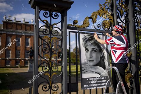 Princess Diana Superfan John Loughrey Hangs Editorial Stock Photo