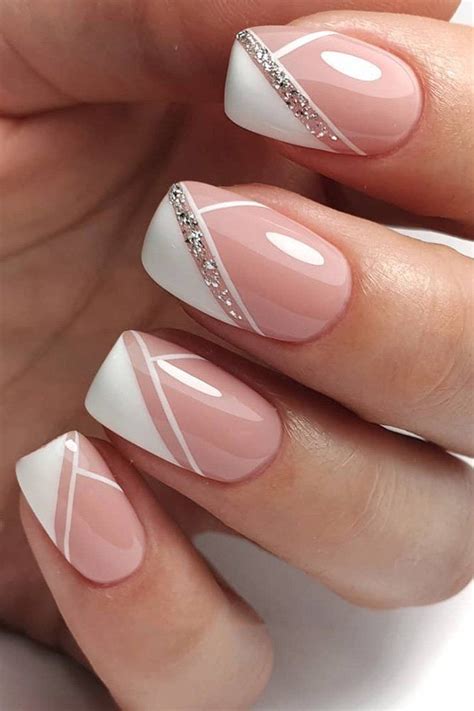 The Best Wedding Nails 2020 Trends Wedding Nails Trends Modern Elegant French Manicure With