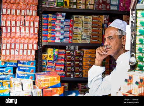 Shop Keeper In Old Delhi India Stock Photo 66150357 Alamy