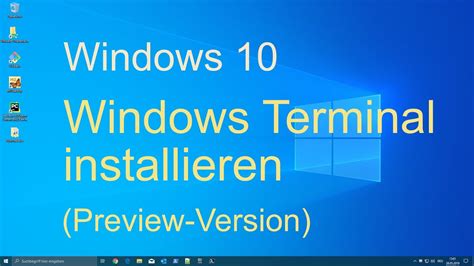 Windows 10 Terminal Preview Version Installieren Youtube
