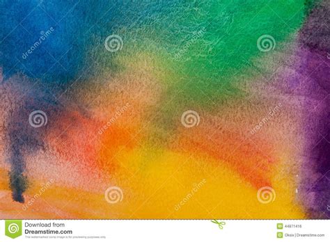 Watercolor Rainbow Background Stock Photo Image Of