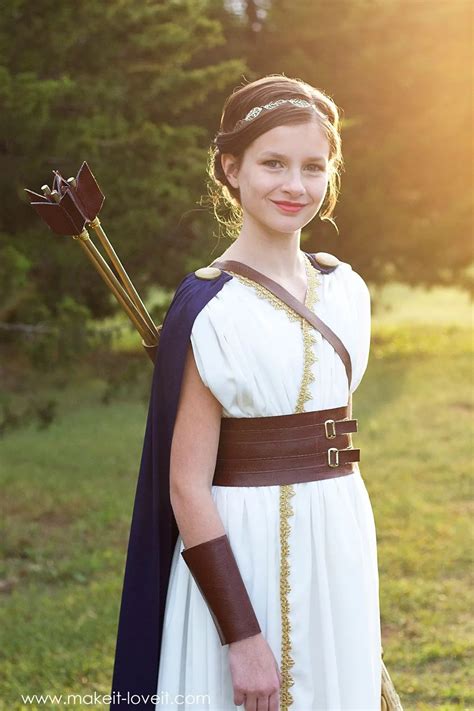 Diy Greek Goddess Costume Artemis Make It And Love It Goddess