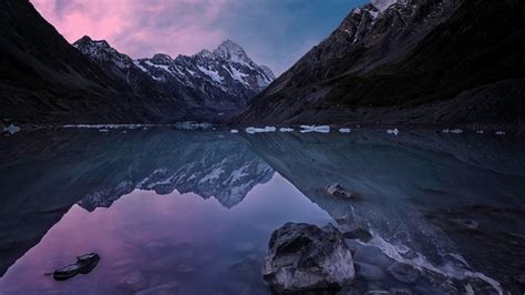 1600x900 Nature Landscape Lake Mountain Reflection Water Sunrise
