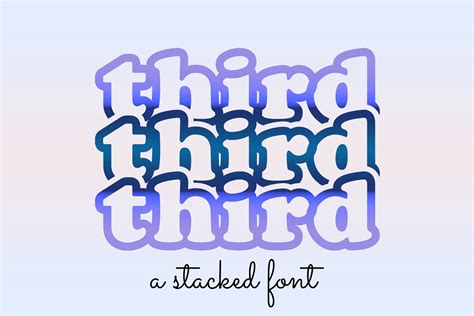 Third Font By Wadlen Creative Fabrica