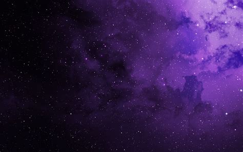 Purple Night Starry Sky