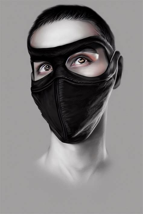 Prompthunt Hyper Realistic Digital Art Portrait Of A Young Rogue Thief Wearing A Black Mask