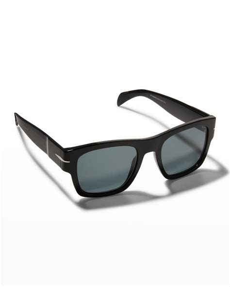 Ray Ban Mens Square Logo Sunglasses Neiman Marcus