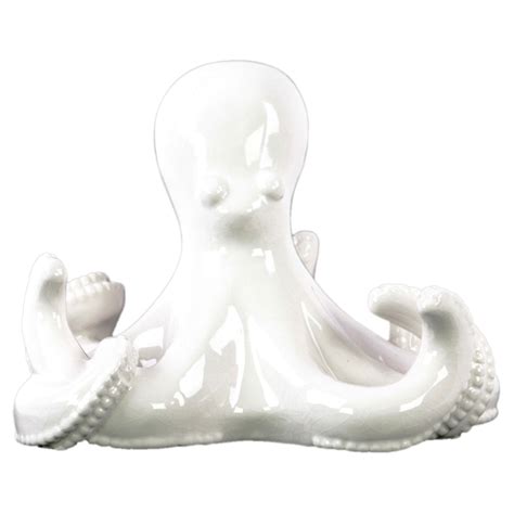 Urban Trends Collection Ceramic Octopus Figurine Polished Chrome