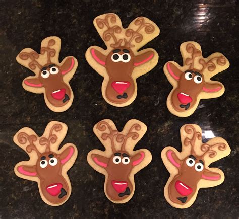 Reindeer Cookies Reindeer Cookies Royal Icing Cookies Gingerbread