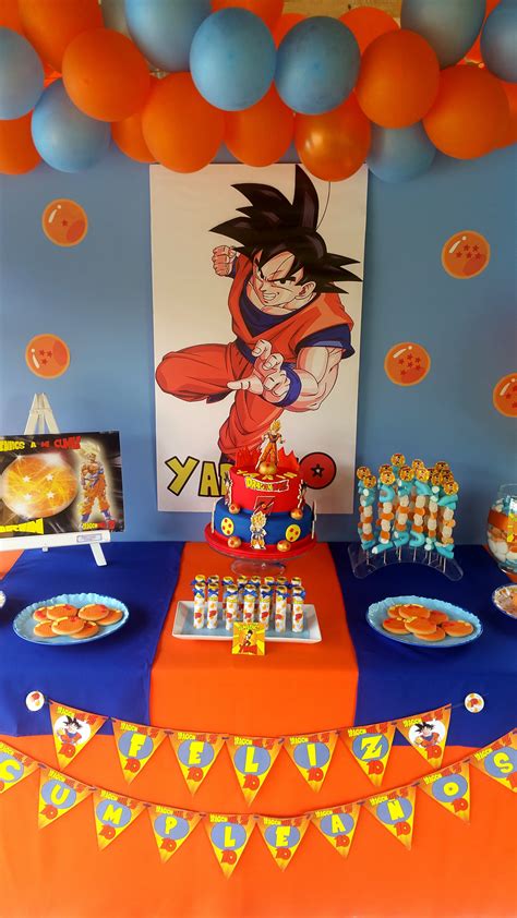 Maybe you would like to learn more about one of these? Mesa dulce dragon ball para cumpleaños y comuniones #decor #design #dragonball #niño #boy # ...