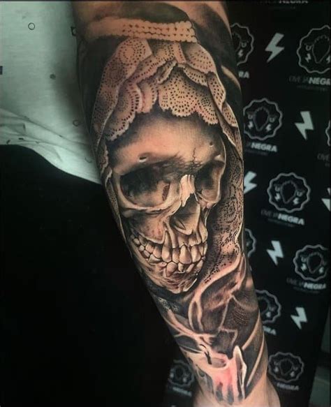 Skull Half Sleeve Tattoos Designs