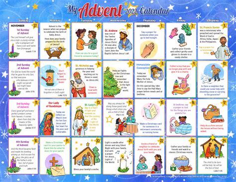 2022 Advent Calendar For Children