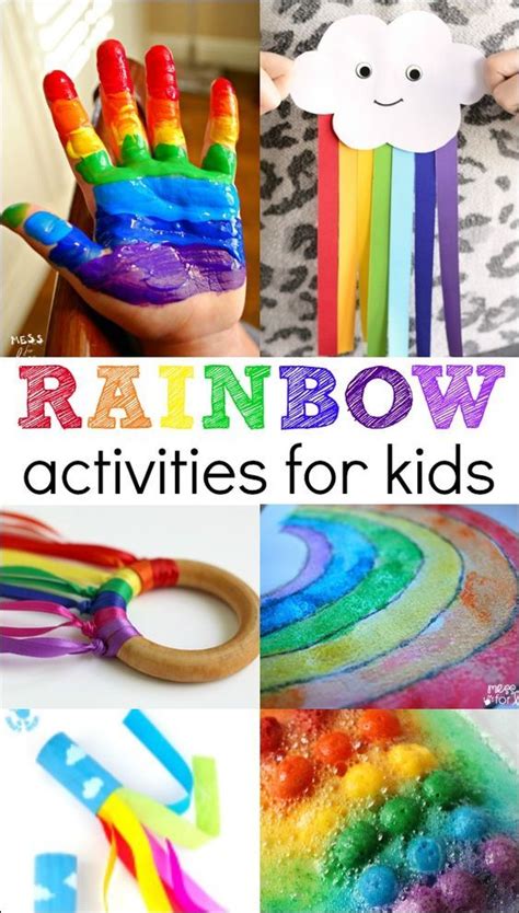 Play With Colours And Paint The Sky With Rainbow Rainbow Activities