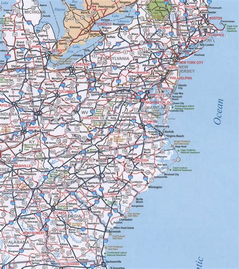Map Of Middle Atlantic Region Usa