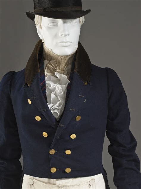 Mans Tailcoat Probably England 1825 1830 Wool Plain Weave Full