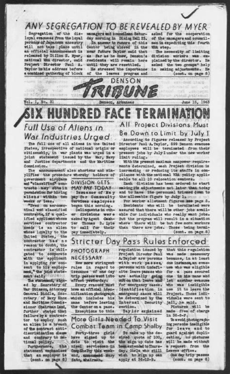 Japanese American Internment Camp Newspapers 1942 To 1946 Available