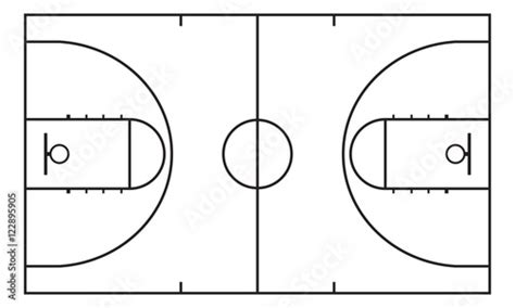 Download Basketball Court Outline Png Png And  Base