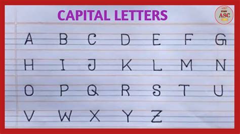 How To Write Capital Letters Capital Abcd Capital Letter Writing
