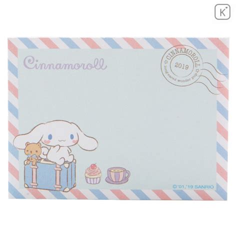 Japan Sanrio Memo Pad With Card Case Cinnamoroll Kawaii Limited